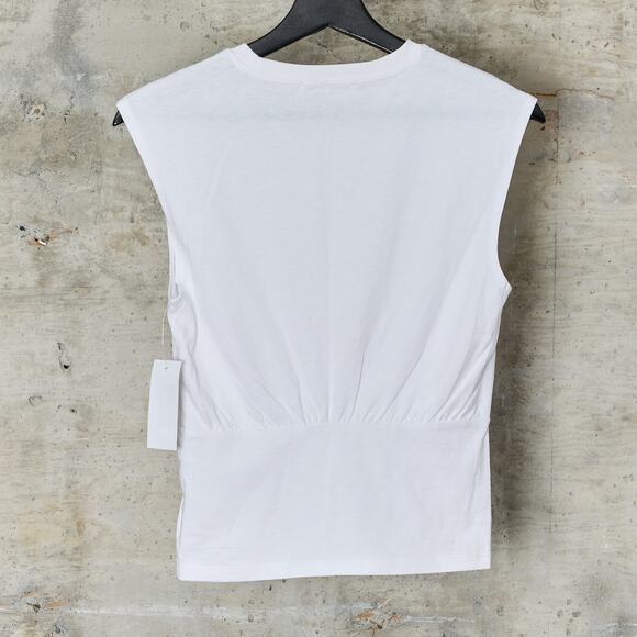 FRAME Empire Organic Cotton Sleeveless Top - Size XS - Picture 3 of 5